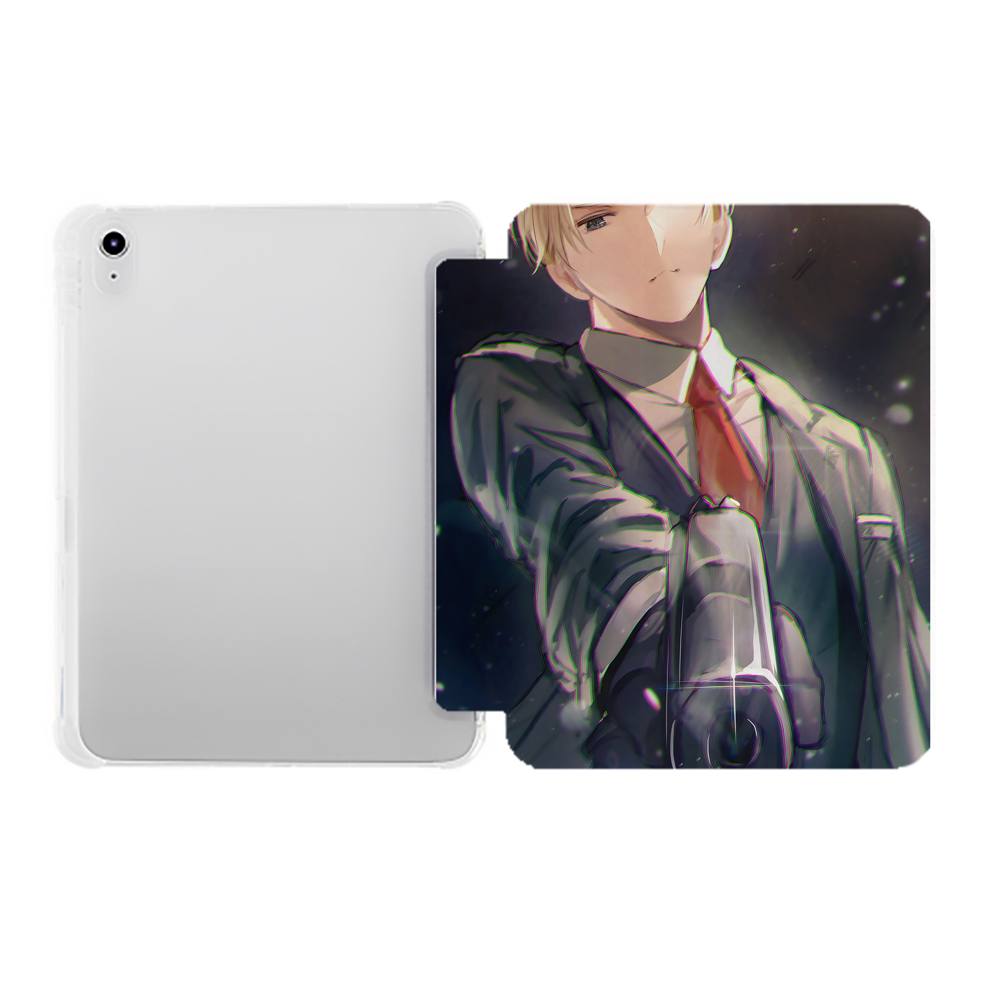 （画像用） SPY×FAMILY间谍家家酒 IPad ケース ペン収納付き 三つ折りスタンド PUレザー×シリコン 対応機種9.5/10.5/10.9インチ